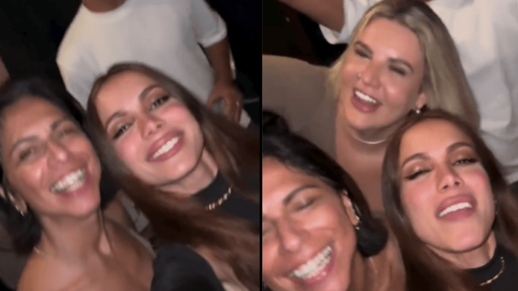 Anitta curte noite animada com grupo de amigos na Suíça; vídeo