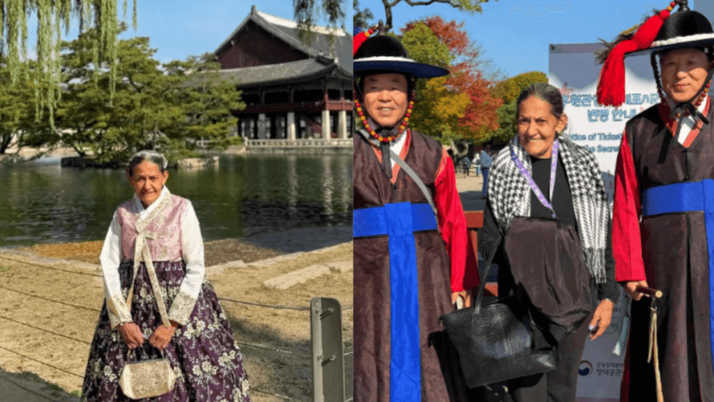 Aos 77 anos, fã de dorama realiza sonho de conhecer Coreia