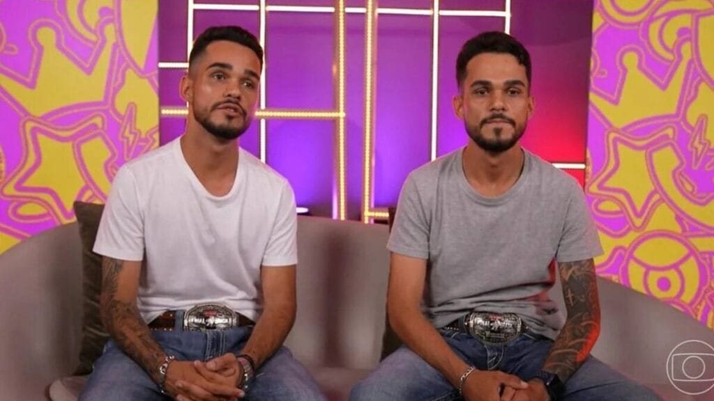 Ex-BBB Babu chama gêmeos goianos de leva e traz