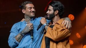 Lucas Lucco participa de show com Gusttavo Lima e anuncia retorno à carreira após 1 ano