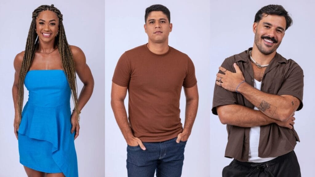 BBB 25: Aline, Guilherme e Mateus disputam o quinto Paredão