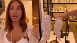 Maíra Cardi cantora gospel jogou anjos de casa no lixo Evangélica Isadora Pompeo não permitiu que ela doasse as peças porque iriam amaldiçoar