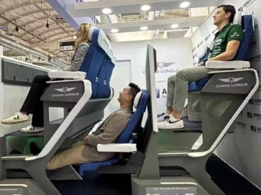 Assentos de dois andares em aviões enfrentam resistência: ‘zona do pum’