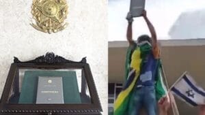 PF prende homem que furtou réplica da Constituição nos atos golpistas de 8/1 Condenado a 17 anos de prisão foi encontrado em MG