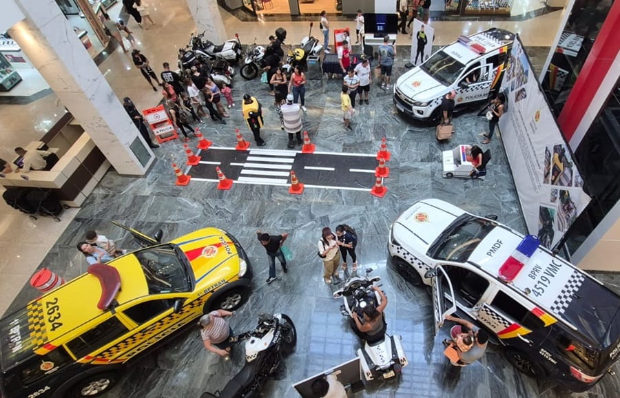 Shopping em Taguatinga recebe exposição sobre educação no trânsito