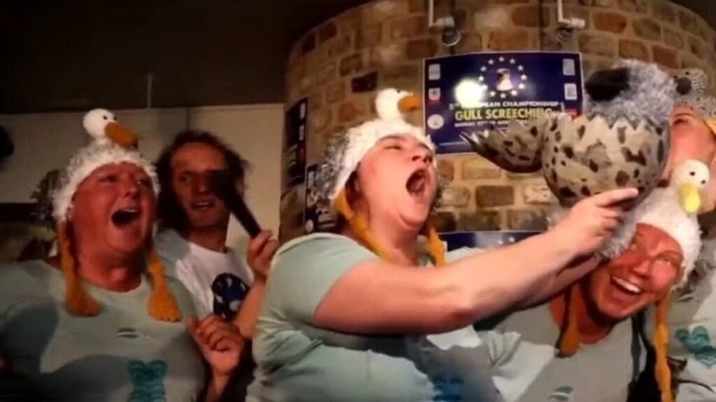 Europeus disputam quem imita melhor uma gaivota em competição inusitada; vídeo