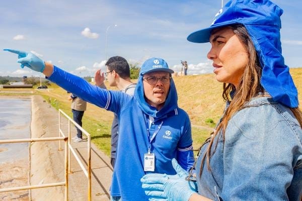 Deputados visitam Estação de Tratamento de Esgoto em Samambaia