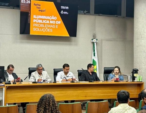Iluminação pública precária é tema de reunião na CLDF