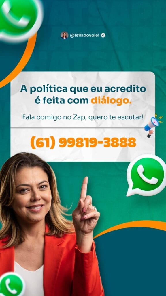 Saque certeiro nas decisões no Senado: Leila abre novo canal com a população