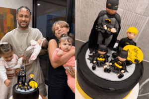 Bruna Biancardi celebra Dia dos Pais com Neymar e os quatro filhos e se declara: ‘Me enche de orgulho’