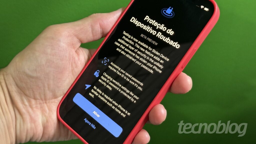 Nova função contra roubo de iPhone aparece no beta do iOS