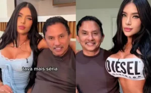 Após derrota nas urnas, Manoel Gomes oficializa relacionamento com Megan Fox brasileira; vídeo